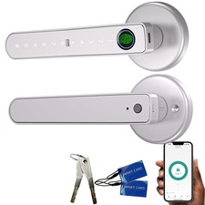 Smart Fingerprint Door Lock 5 in 1 Lock Door Handle Biometric Keyless Entry