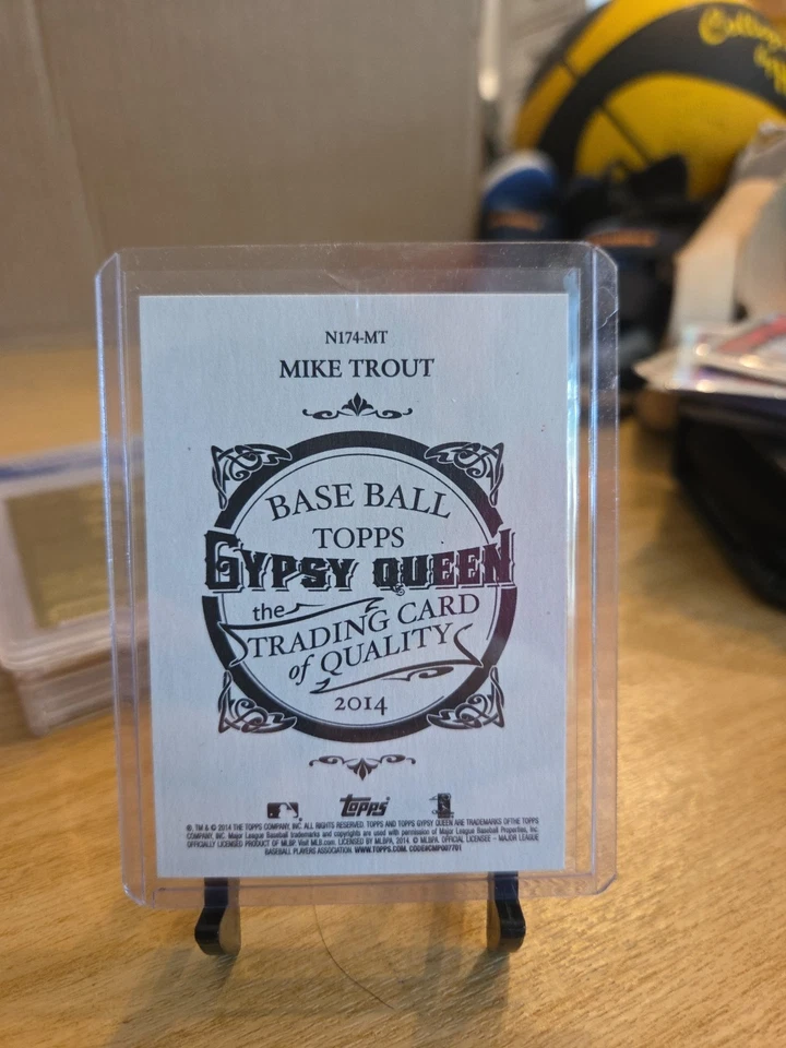 2014 Topps Gypsy Queen Mike Trout N174 Insert Card #N174-MT - Image 2 of 2