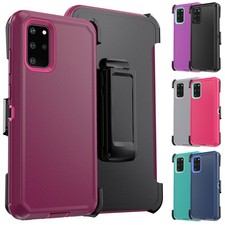 For Samsung Galaxy S20 Plus 5G Case Heavy Duty Triple Layer Cover With Belt Clip