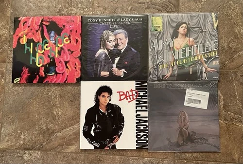 Vinyl Lot Bjork Lady Gaga Britney Spears Michael Jackson Amy Winehouse Tony