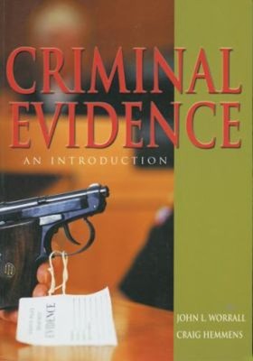 Criminal Evidence : An Introduction Paperback