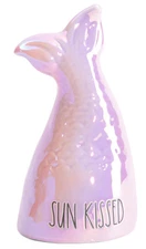 BRAND NEW Rae Dunn SUN KISSED Lustrous Mermaid Tail Sculpture Figurine Beach
