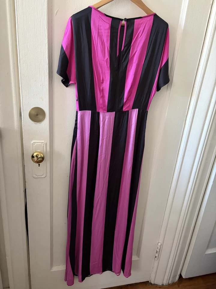 Maxi Vestido Christopher John Rodger’s For Target Rosa Negro Rayas Talla 0 Foto 4 de 4