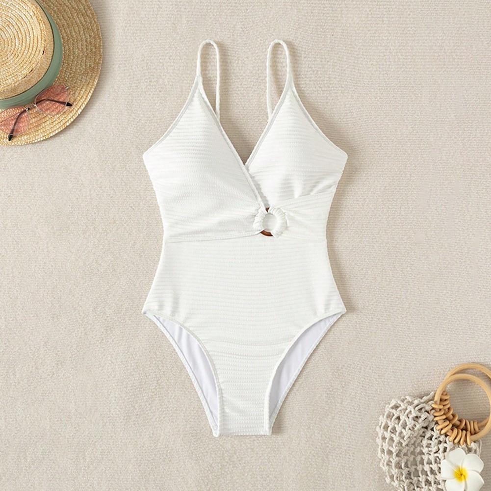 Beach Party Summer Swim Conservative Bikini Beach Swimsuit Ankle Opening Design image 6