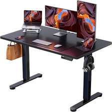 Height Adjustable Electric Standing Desk, 47.2 X 23.6 Inches Sit Stand up Desk,