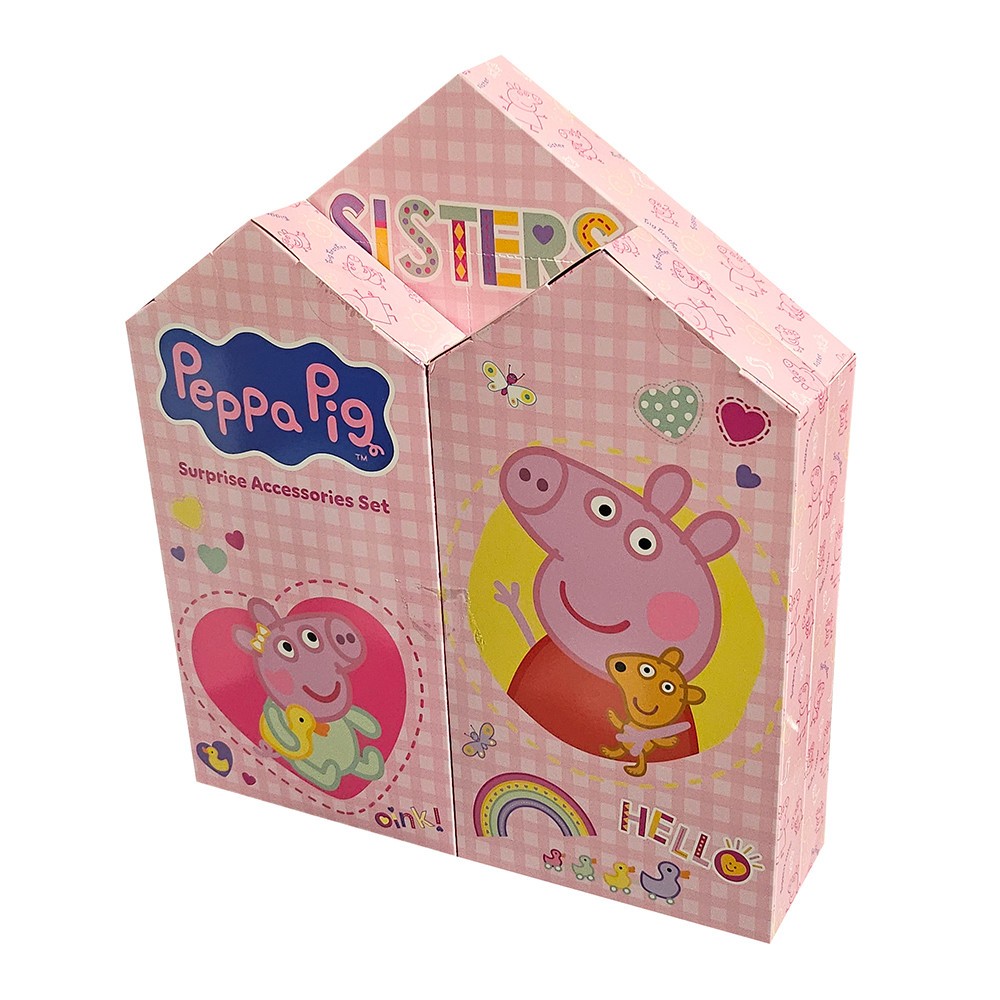 Peppa Pig & Evie Advent Calendar Christmas Countdown Childrens Girls Pink Sister