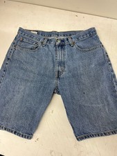 Levis Denim Shorts Adult 34 Blue Jorts 505 Y2K Dad Red Tab Medium Wash Mens