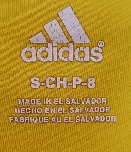 Adidas Climalite Columbus Crew Boys Yellow Tee Shirt Size 8 - Picture 6 of 9
