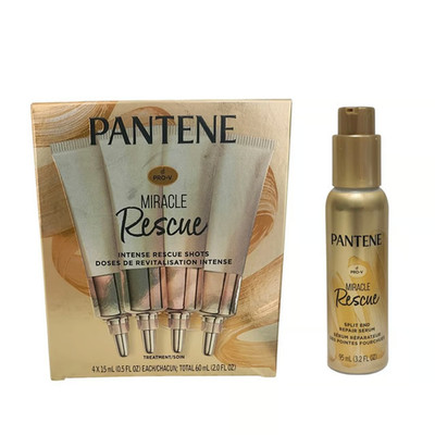 Pantene ''4 Count '' Miracle Intense Rescue Shots Dry Hair Treatment+Repair Serum