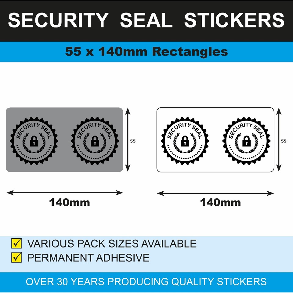 Grey / White Postal Bag / Packaging Security Seals - Choose Your ...