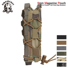 Tactical Submachine gun 9mm Long Magazine Pouch MOLLE Mag Clip Holder For MP