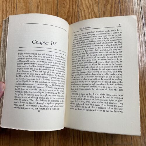 Kabloona by Gontran De Poncins 1941 Inuit Illustrated Hardcover Book - Picture 10 of 19