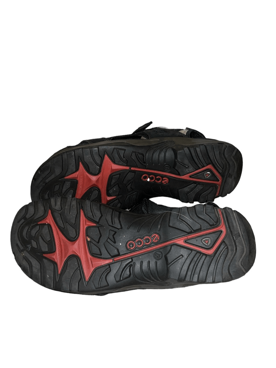 ECCO YUCATAN SZ 47 SANDAL BLACK/MOLE LEATHER (MEN display picture 1