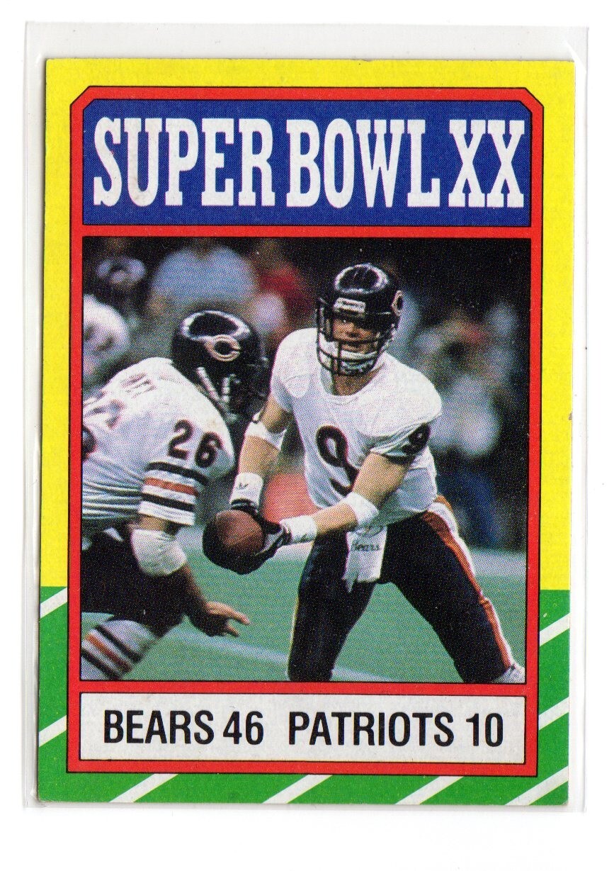 CHICAGO BEARS JIM MCMAHON 1986 TOPPS #8  (ID N131)