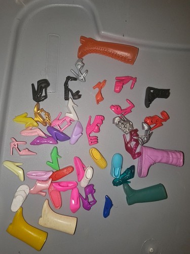 vintage barbie SINGLE shoes lot