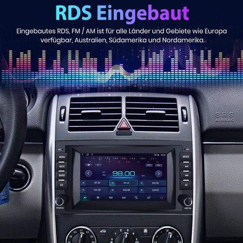 Autoradio 7" per Mercedes Benz Sprinter B200 W245 B170 W169 2 din navigatore GPS WIFI - Foto 6 di 8
