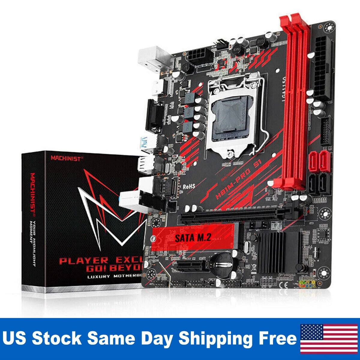 LGA 1150 Motherboard DDR3 H81 RAM VGA for i3 i5 i7 Xeon E3 V3 V4 On-Board Audio