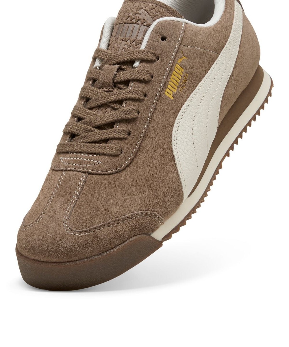 ◆PUMA◆ Roman Suede Taupe Warm White 39863507 398635-07 Puma Roma Suede Taupe Warm White Mens Womens Sneakers