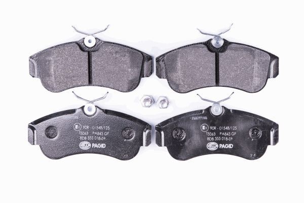 Hella 8DB 355 018-011 Bremsbelagsatz, Scheibenbremse Passend FüR Nissan-image