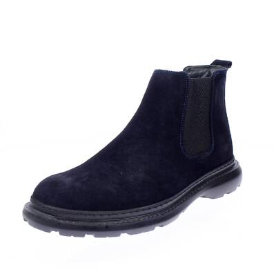 Willbarn Chelsea Boots Leder Blau - Herren Schuhe Stiefeletten Chelsea Und Beatles