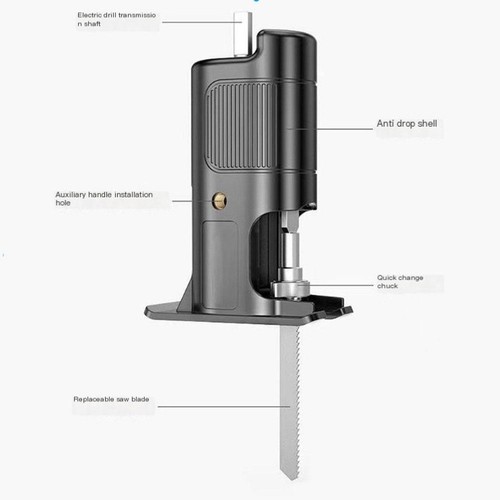 Portable Reciprocating Saw Adapter Electric Drill JigsawPower Wood Tools S6Z2 - Picture 14 of 14