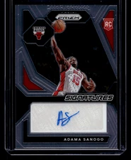 Adama Sanogo Autograph Rookie Signatures Prizm 2023-24 Card #RSI-SAN RC