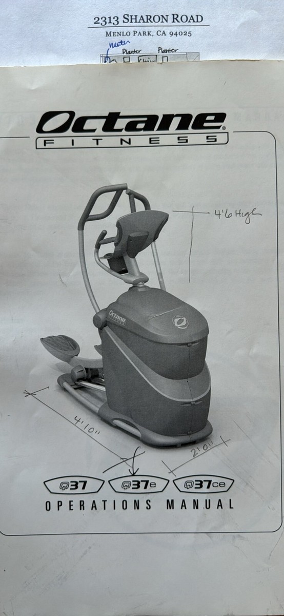 Octane Q37E Cross Trainer Elliptical