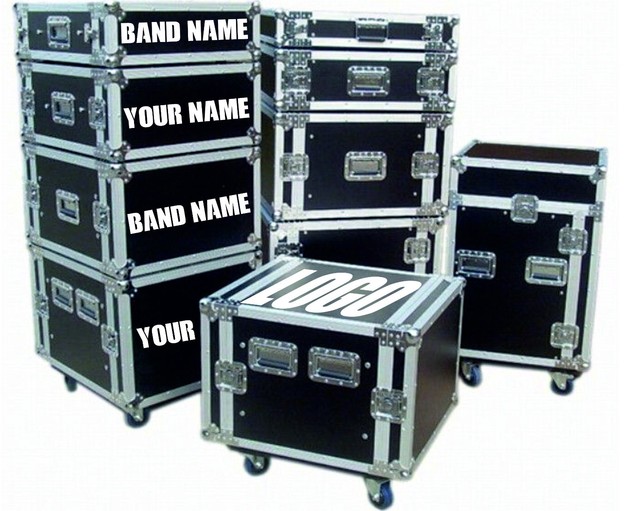 Personalised Ribbon PA Case Stickers Names Decals Musical Instrument Guitar Case eBay