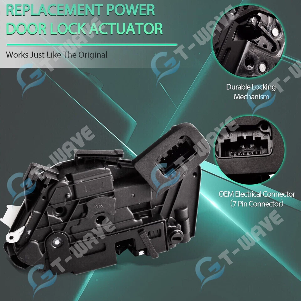 Actuador de bloqueo de puerta trasero derecho pasajero apto para VW Jetta Beetle Golf Passa 2011-2017 Foto 4 de 4