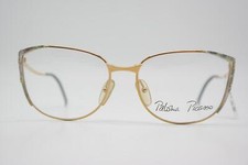 Vintage Glasses Paloma Picasso 3803 Gold Multicolored Oval Frame
