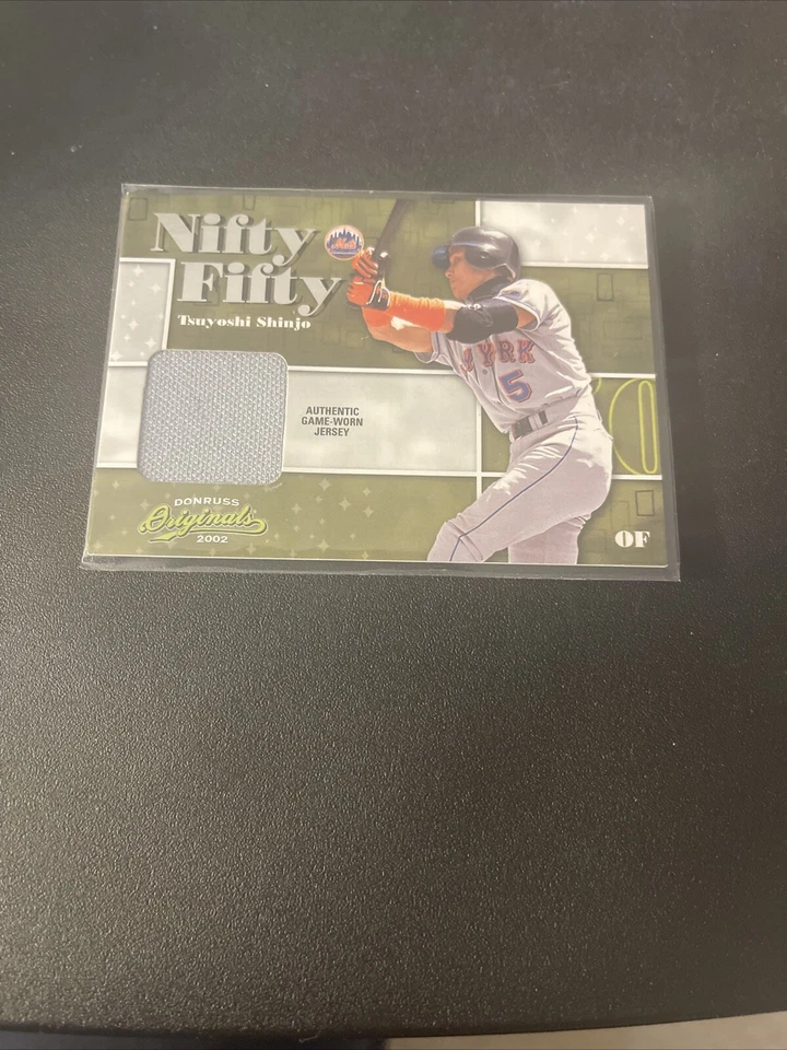 2002 Donruss Originals Nifty Fifty 球衣 #29 Tsuyoshi Shinjo #'d 13/50 — 第 2/4 张图片