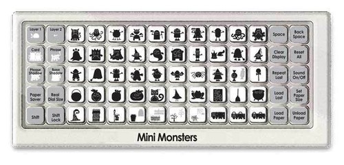 CRICUT *MINI MONSTERS* SHAPES CARTRIDGE *NEW SEALED* HALLOWEEN, CARDS, 3-D BOXES - Picture 5 of 6