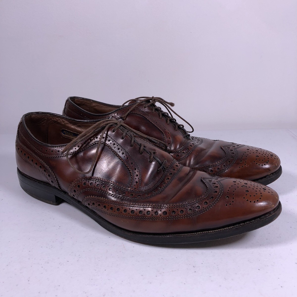 Allen Edmonds McAllister brown leather Oxford shoes size 8.5 Allen Edmonds MCALLISTER Ox Blood Leather Wing-tip Oxford  main image 2