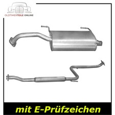 Auspuff Set für Toyota Celica Coupe (T18) 1.6 STI 125 PS Mitteltopf + Endtopf