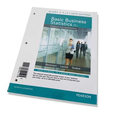 Basic Business Statistics Binder Ready A La Carte Edition (13th Edition) *NEW