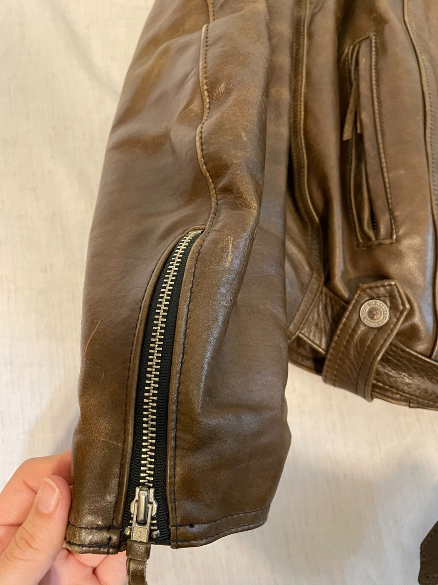 Harley-Davidson Brown Leather Jacket CA 03402 Women's Size