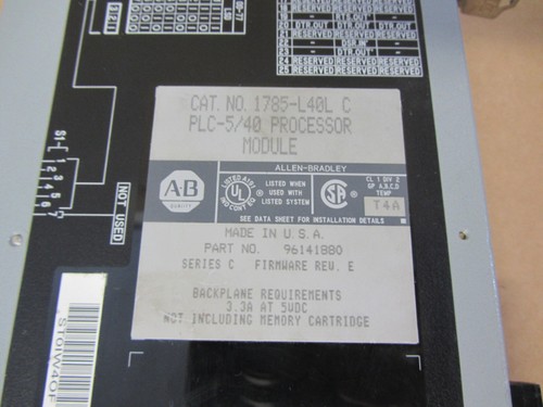 Procesador Allen-Bradley PLC-5/40 1785-L40L Ser C Rev E - Imagen 3 de 10
