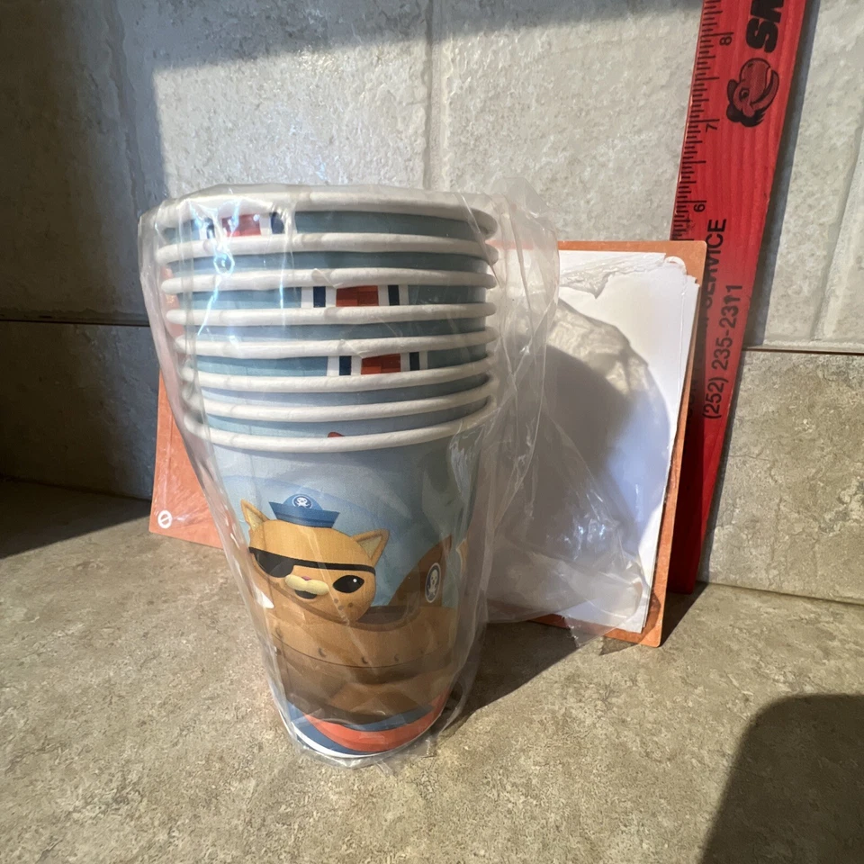 Octonauts Birthday Party Invitations + Cups 8 Each Birthday Express 2013 - Image 4 of 4