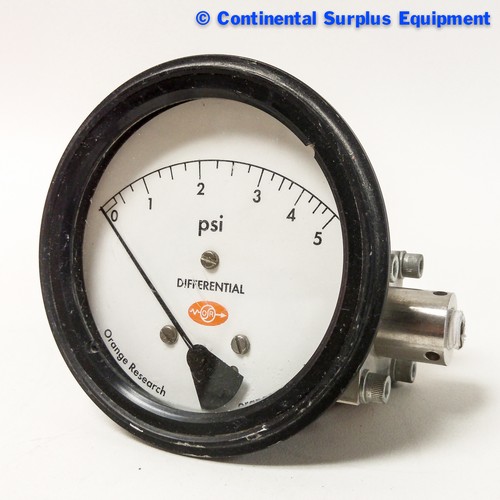 Orange Research Inc. Differential Pressure Gauge 1516DG 49451 eBay
