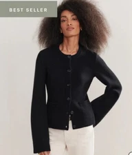 Jenni Kayne Cooper Cardigan Black XXL