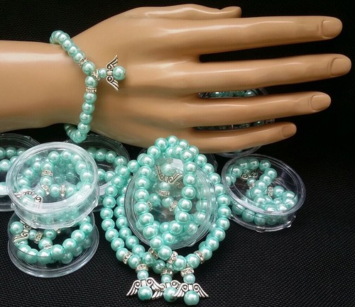 10 Baby Shower Favors Bracelet Rosaries,Gift,Recuerdos,niña,Quince,Girl,Party - Picture 4 of 10