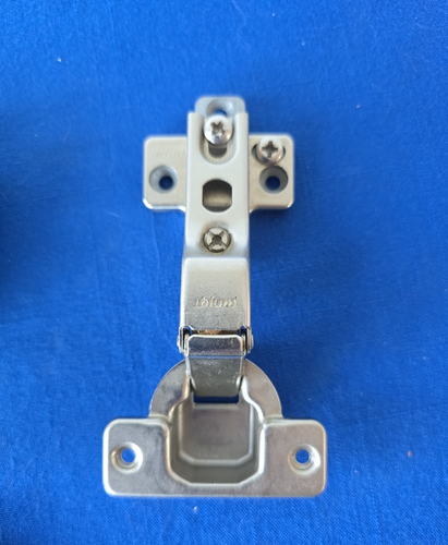 6 Blum 84.355-01 B Cabinet Door Slide On Hinge Overlay w/ 195H710-02 Plate LOT - Picture 7 of 7