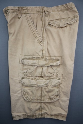Boy's Lee Dungaree Cargo Shorts Brown Adjustable Waistband Size 18R (Msr 29x13) - Picture 4 of 12