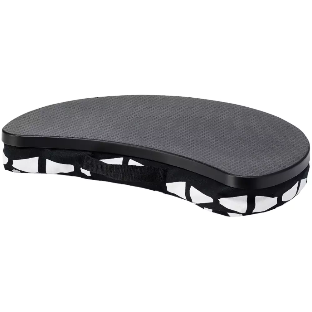 Ikea BYLLAN Laptop Support Tray Table Black White 23 15 3