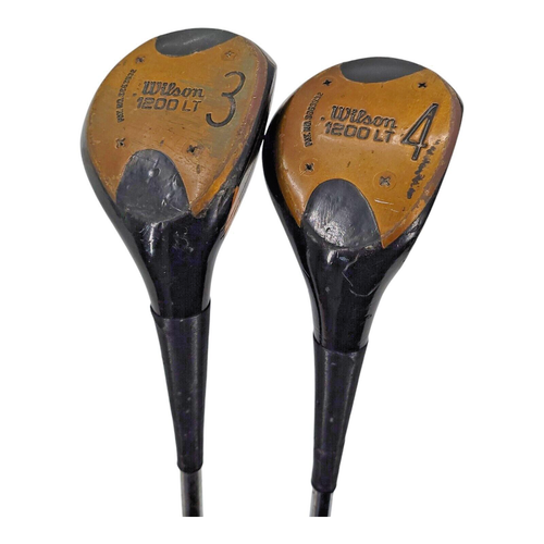 Wilson 1200LT 3-4 Fairway Wood Golf RH Steel Shaft Club Bundle
