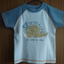 NEW Mackays Boy monster shirt white short sleeve Size 1.5-2 Years Comfy Cute