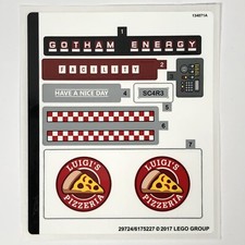 LEGO STICKER SHEET 70910 Scarecrow Special Delivery The LEGO Batman Movie Decals