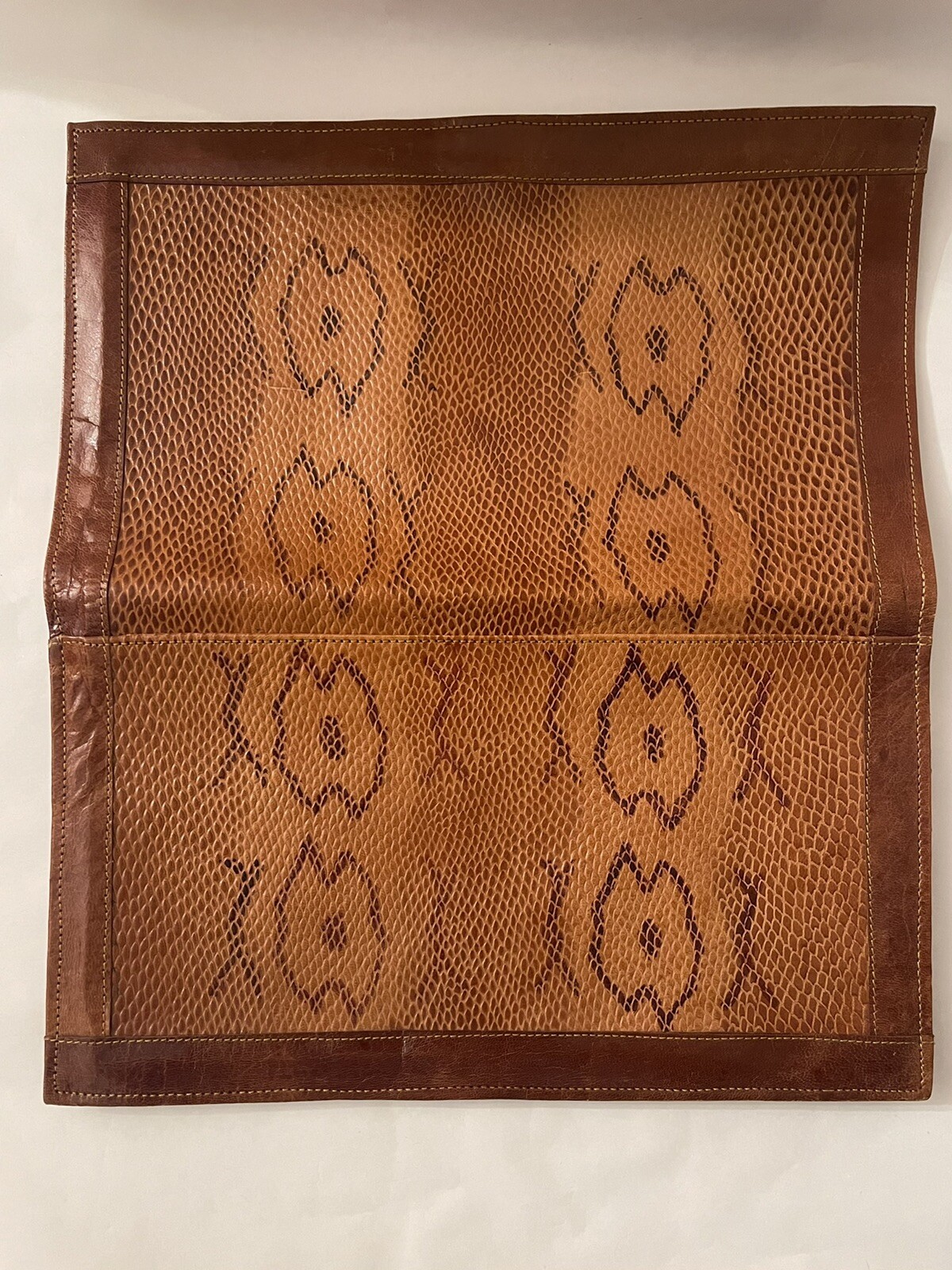 Genuine Leather Python Leather Clutch Purse /Bags… - image 6