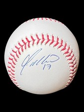 YONDER ALONSO AUTOGRAPHED SIGNED OFFICIAL MLB BASEBALL + CASE COA