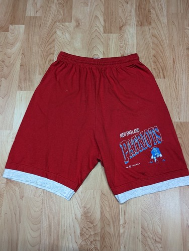 Vintage New England Patriots Shorts 1992 men's Medium Logo Pat patriot Pete - Picture 2 of 11